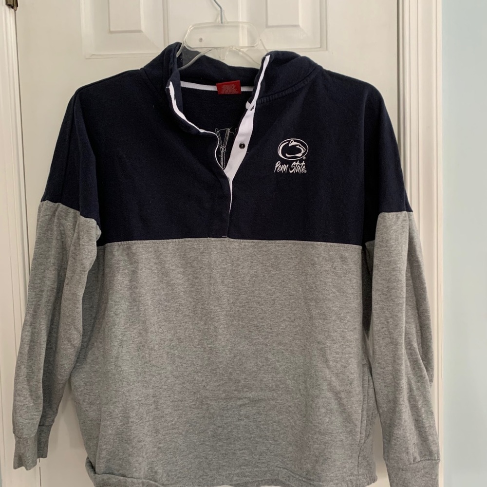 Penn State Quarter-button up Crewneck